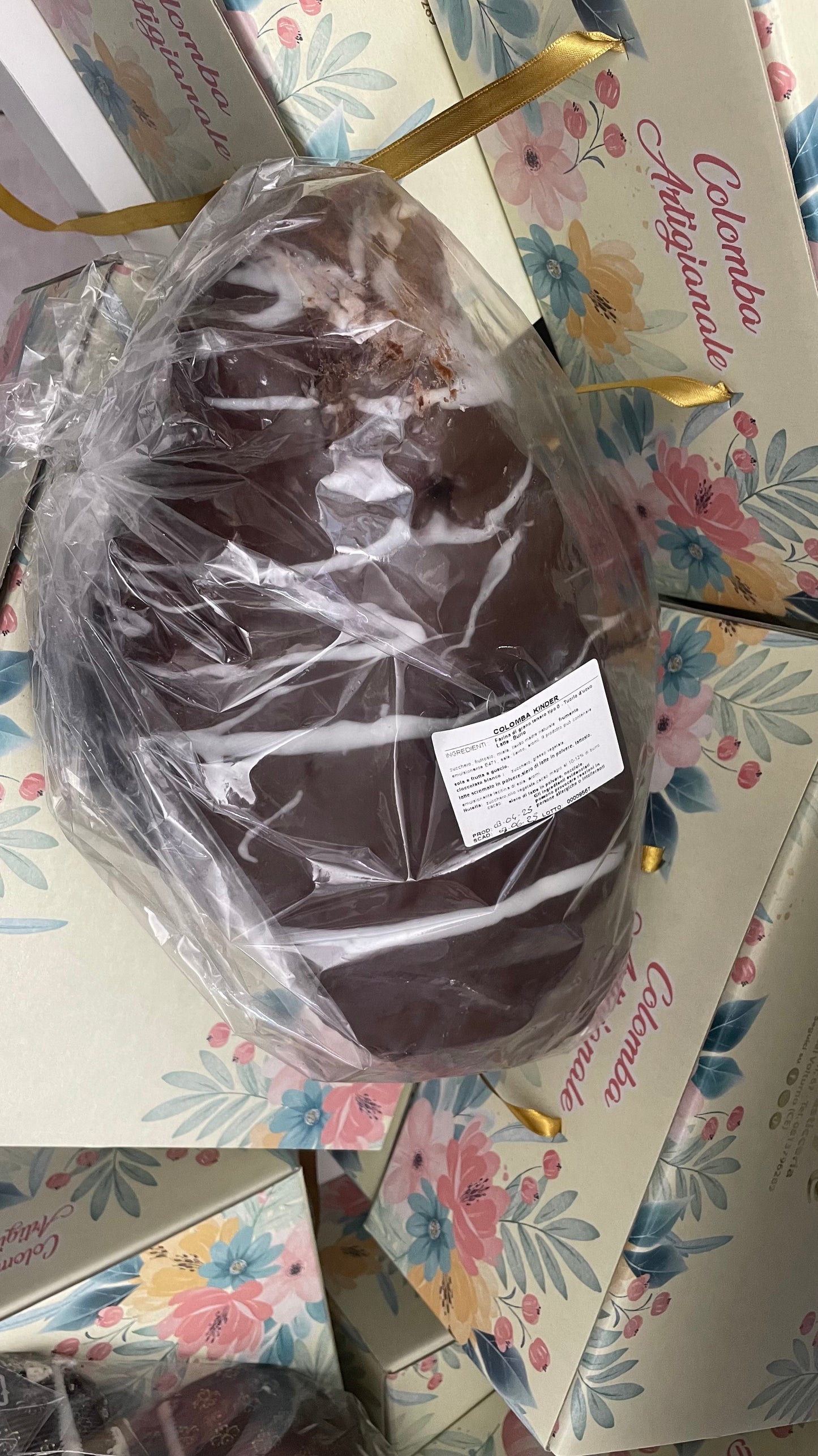 Colomba sbagliata a kinder